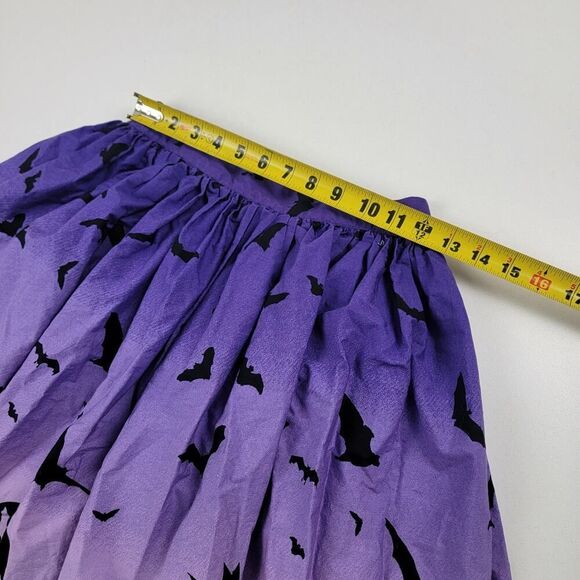 Hell Bunny Skirt Halloween Goth Grunge Womens Size Small Black Purple - Picture 3 of 7